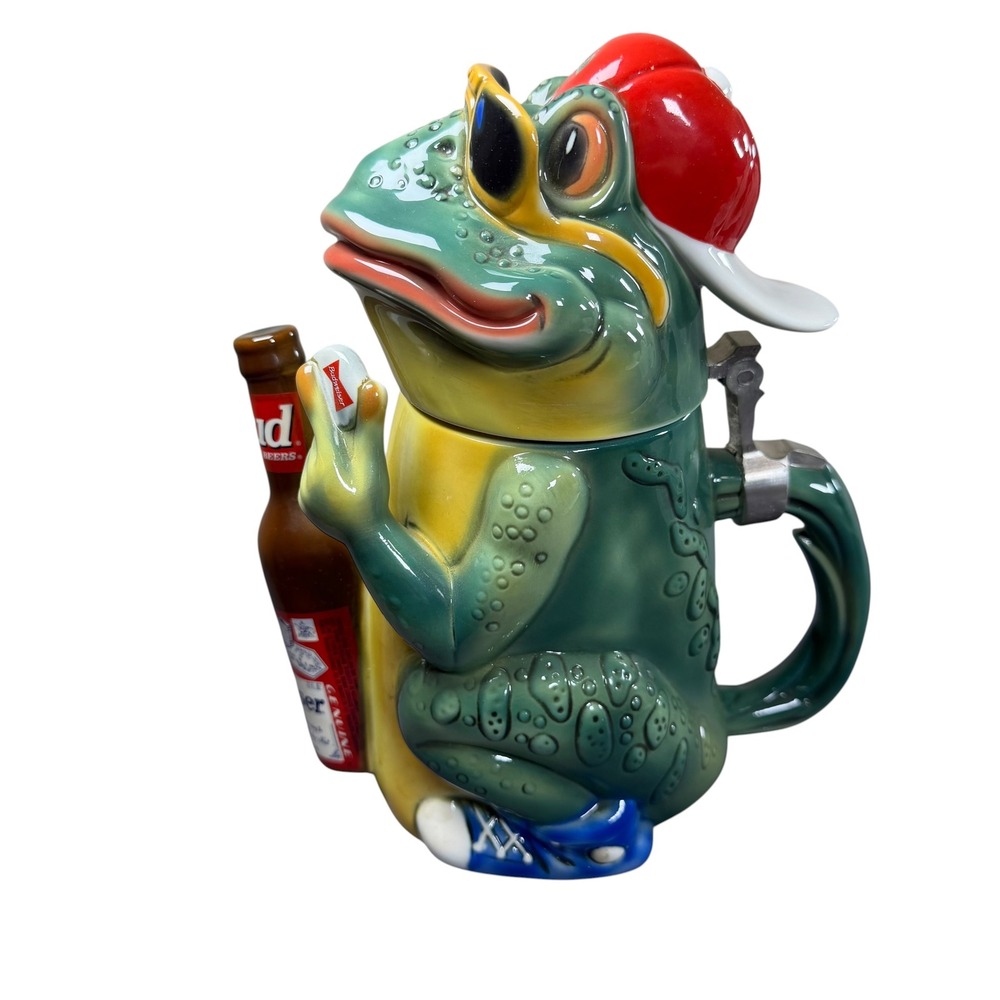 Budweiser Bud Frog Character Stein CS301‎ Limited Edition 1996 with Box and COA - Picture 4 of 15